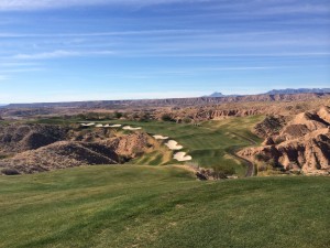 Wolf Creek Golf Club & Resort - View from hole #14 tee.