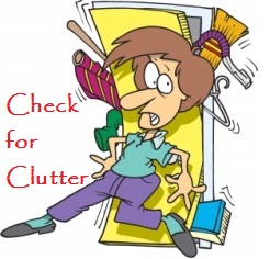 Check your home for clutter prior to a showing can make a difference in the prospective buyers impression!