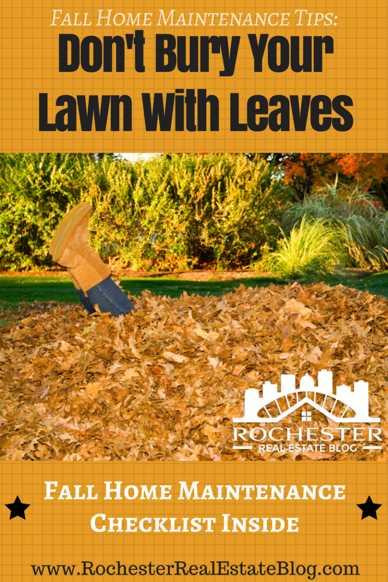 Fall Home Maintenance Checklist Tips Preparing Your Home For Fall   Fall Home Maintenance Tips Dont Bury Your Lawn With Leaves 768x1152 